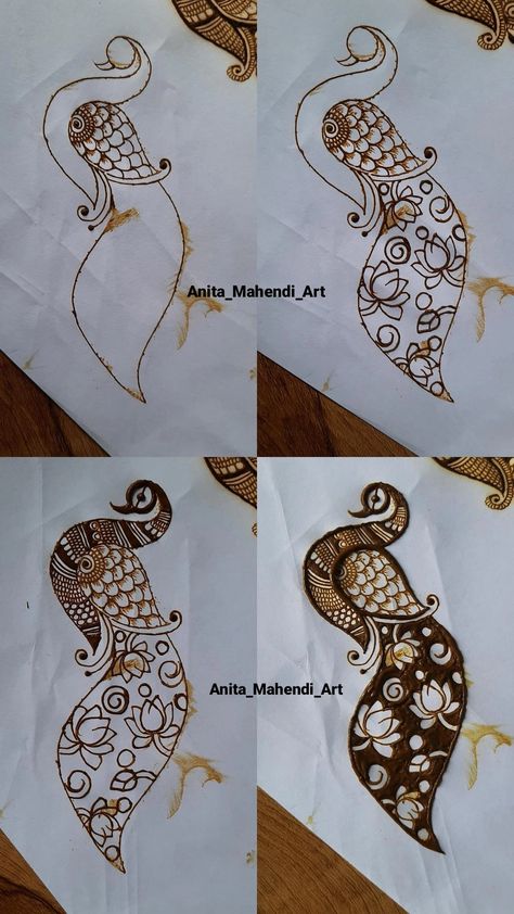 Please follow for more photos and videos..
Instagram @Anita_Mahendi_Art

 https://www.instagram.com/p/CUAfU8bMQoW/?utm_medium=copy_link Peacock Mehndi Designs Step By Step, Figer Mehandi Design, Henna Grids, Artistic Mehendi, Mehendi Practice, Peacock Mehndi Designs, Mehndi Designs 2018, New Bridal Mehndi Designs, Bridal Mehendi Designs Hands