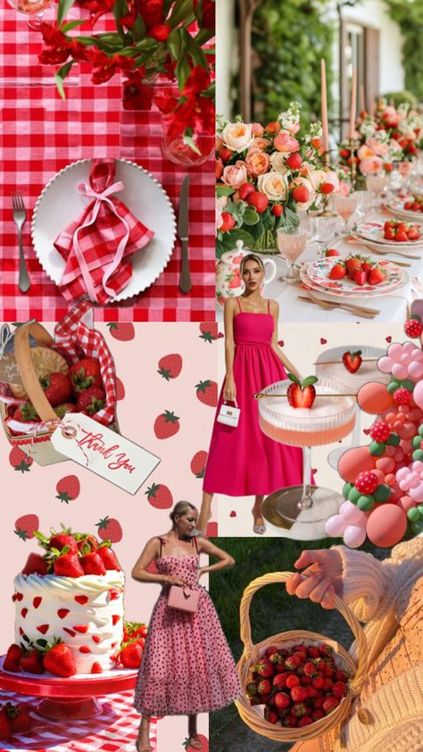 Berry bridal shower theme, strawberry cherry theme shower, berry theme party, red and pink bridal shower Apple Bridal Shower Ideas, Bridal Shower Picnic Theme, Berry Bridal Shower Theme, Pretty In Pink Bridal Shower Theme, Red And Pink Bridal Shower Theme, Berry In Love Bridal Shower Theme, Strawberry Bridal Shower Theme, Galentines Bridal Shower Ideas, 2025 Bridal Shower Themes