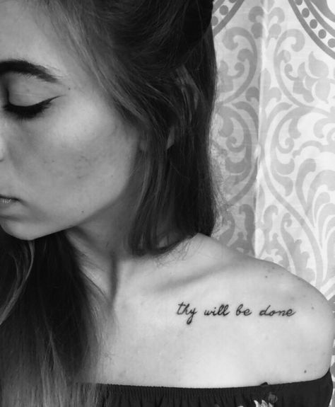 Biblical Tattoos, Collarbone Tattoo, Thailand Tattoo, Collar Bone Tattoo, Collar Bone, Woman Quotes, I Tattoo, Girl Tattoos, Tattoos For Women