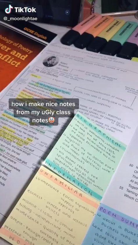 notes transformation 💕 [Video] | School organization notes, Life hacks for school, High school life hacks School Books Organization, Organizing Ideas School, High School Notes Organization, Blurting Method Revision, Online Notes Aesthetic, How To Be Organized For School, College Notes Ideas, How To Make Studying Fun, College Notes Aesthetic