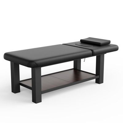 This massage table is suitable for professionals of beauty, hairdressing, tattoo, reiki, rehabilitation, massage, physiotherapy and so on. Portable massage table surface covered with waterproof and oil-proof leather. If you do not need to move it often, it is a strong good quality and beautiful massage bed. | Alwyn Home Twin Adjustable Height Massage Bed Spa Table | C110653433 | Wayfair Canada Massage Beds, Spa Table, Spa Bed, Lash Bed, Massage Bed, Massage Tables, Recliner Chairs, Table Surface, Professional Massage