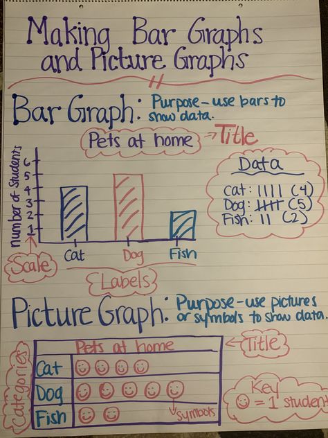 Picture Graph Anchor Chart, Graphs Anchor Chart, Graph Anchor Chart, Bar Graph Anchor Chart, Graphing Anchor Chart, Science Projects For Preschoolers, Plot Graph, Maths Activity, Data Handling