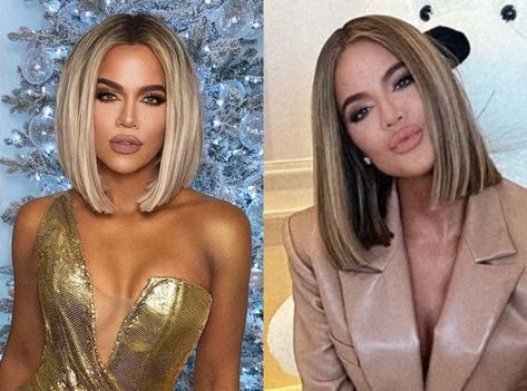 Chloe Kardashian Hair Bob, Kylie Kardashian Hair, Khloe Kardashian Hair 2023, Khloe Kardashian Bob Haircut, Khloe Kardashian Hair Short, Celebrities Workout, Khloe Hair, Khloe Kardashian Hair, Chunky Blonde Highlights