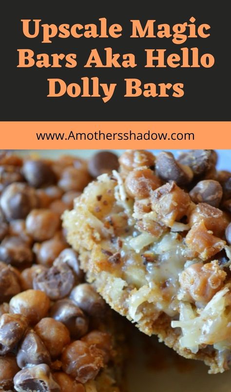 Hello Dolly Bars Recipe Easy, Coconut Dream Bar Hack, Hello Dollies Bars Recipe Condensed Milk, Hello Dolly Bars Recipe, Dolly Cookies, Hello Dolly Cookies, Dolly Bars, Hello Dolly Bars, Easy Bar Recipes