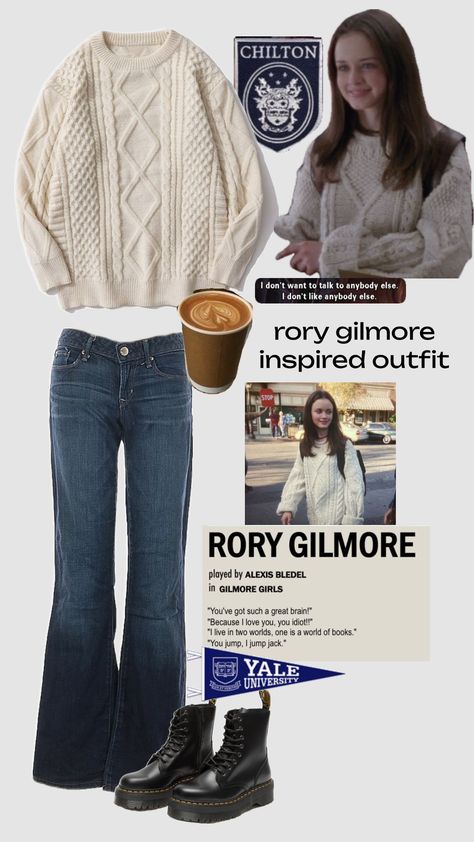 #rorygilmore #rorygilmorecore #rorygilmorefall #gilmoregirls #lorelaigilmore #alexisbledel #laurengraham #outfitinspo Rory Gilmore Style, Gilmore Girls Fashion, Gilmore Girls Outfits, Dark Academia Clothes, Gilmore Girl, Famous Outfits, Downtown Outfits, Lorelai Gilmore, New Years Outfit