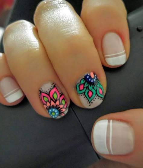 Do It Yourself Nails, Mandala Nails, Fake Nail, Toe Nail Designs, I Love Nails, Sally Hansen, Creative Nails, Manicure E Pedicure, Cool Nail Art