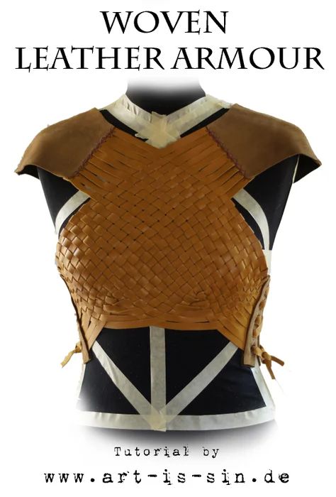 Woven Leather Armour : 21 Steps (with Pictures) - Instructables Woven Leather Armor, Diy Leather Armor, Larp Diy, Armour Dress, Armor Tutorial, Adventuring Party, Leather Armour, Costume Armour, Diy Kostüm