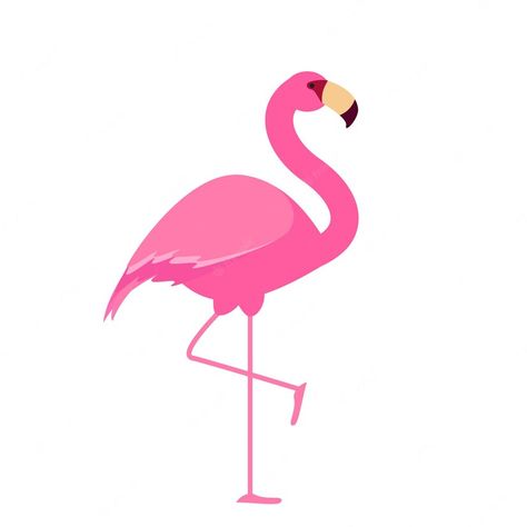 Pink Flamingo Illustration, Flamingo Logo, Flamingo Vector, Flamingo Illustration, Logo Design Creative, Pink Flamingo, Pink Flamingos, Vector Photo, Cute Pink