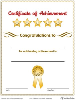 **FREE**Certificate of Achievement Award in Color. Encourage your children by giving them a certificate of achievement award and inspire them to continue to achieve. School Award Certificates, Kindergarten Graduation Ideas, Free Printable Certificate Templates, Classroom Awards, Free Printable Certificates, Certificate Of Completion Template, Certificate Of Achievement Template, Kids Awards, Free Certificate Templates