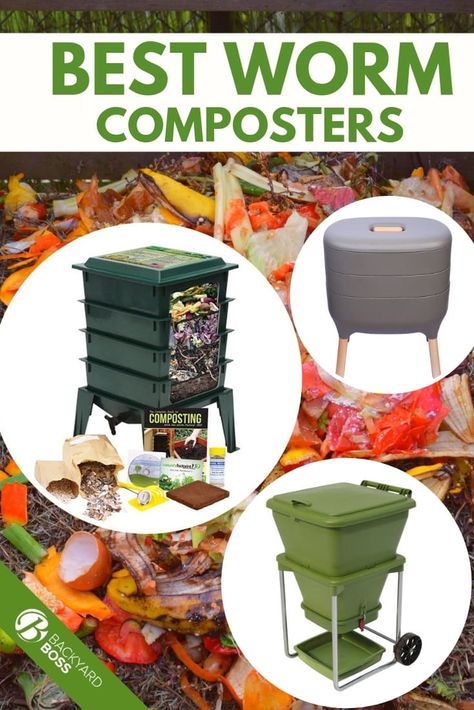 When it comes to worm composters it is important to know all the facts before purchasing one. We’ve reviewed severs worm composters for you to take a look at. They are a great gift for the DIY gardener in your family and the results will be great for the garden, whether it is outdoors or indoors. #best #worm #composter #diy #garden #backyardboss Composter Diy, Composting With Worms, Indoor Worm Composting, Diy Indoor Worm Composter, Diy In Ground Worm Compost Bin, How To Find Earth Worms, Backyard Boss, Composters, Backyard Crafts