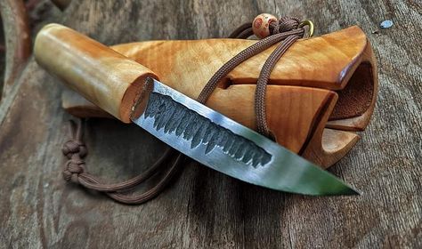 Belt Knife, Diy Knife, Knife Sheath, Custom Knife, Sweet Sweet, Leather Sheath, Axes, Bushcraft, Blacksmithing