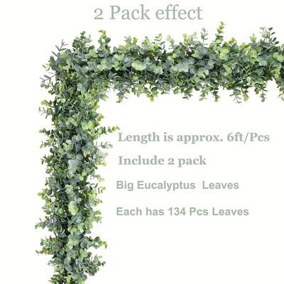 Temu | Explore the Latest Clothing, Beauty, Home, Jewelry & More Faux Eucalyptus Garland, Arch Wall Decor, Vines Hanging, Brunch Decorations, Hanging Eucalyptus, Wedding Backdrop Arch, Fake Eucalyptus, Artificial Vines, Sun Window