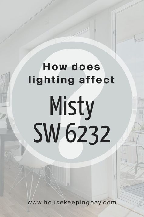 How Does Lighting Affect Misty SW 6232 by Sherwin Williams? Sherwin Williams Misty Bedroom, Moon Mist Sherwin Williams, Sherwin Williams Misty Paint, Sw Misty Bedroom, Sw Misty Paint, Misty Sherwin Williams, Sherwin Williams Moonmist, Sw Misty, Sherwin Williams Misty