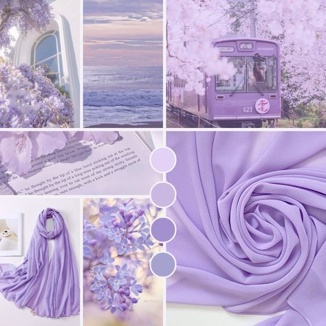 Lilac, photography, scarf, train, flowers, sea Lilac And White Color Palette, Lilac Mood Board, Lavender Mood Board, Lavender Moodboard, Lilac Colour Palette, Purple Mood Board, Lilac Color Palette, Purple Branding, Lilac Wedding Themes