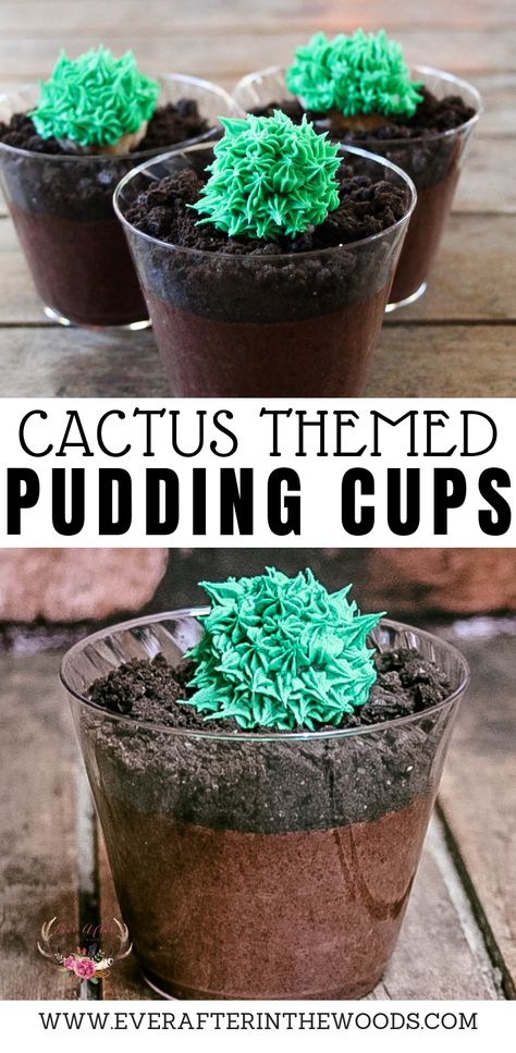 Cactus Themed Desserts - Ever After in the Woods Plant Party Activities, Cactus Themed Party Food, Fiesta Themed Desserts, Cactus Party Food, Cactus Food Ideas, Taco Themed Desserts, Cactus Birthday Party Ideas, Cactus Dessert Ideas, Cactus Themed Baby Shower Ideas