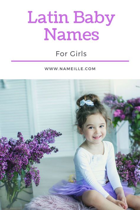 Unique and uncommon Latin bay names for girls Hispanic Baby Names Girls, Latin Girl Names, Hispanic Baby Names, Hispanic Babies, Latin Names, Uncommon Baby Names, Names Girl, Names Unique, Girls Names