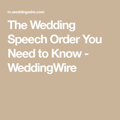 Wedding Speech Order, Wedding Toast Samples, Two People In Love, Maid Of Honor Speech, Longest Marriage, Taylor Wedding, Wedding Speeches, Best Man Speech, Wedding Extras