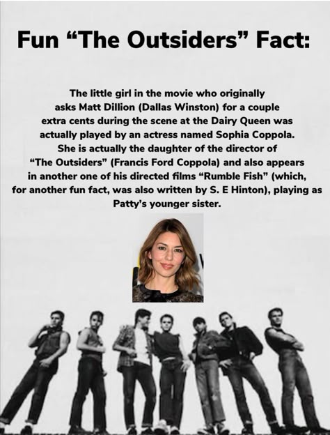 Cherry Valance The Outsiders Outfit, The Outsiders Fun Facts, The Outsiders Facts, Greasers The Outsiders, The Outsiders Movie, The Greasers, Outsiders Imagines, The Outsiders Imagines, Outsiders Movie