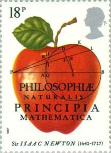 Maths Art, Principia Mathematica, Sir Isaac Newton, Uk Stamps, Postage Stamp Collecting, Nature Science, Going Postal, Mail Stamp, Isaac Newton