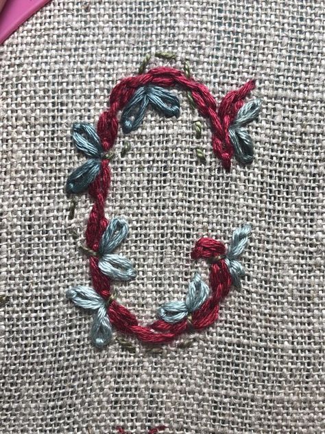 Monogram Alphabet, Stitch Book, Embroidery Monogram, Letter C, Mask Design, Quilt Sewing, Video Tutorial, Embroidery Stitches, Hand Embroidery