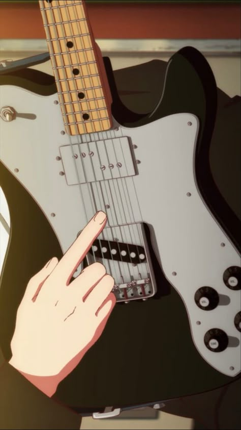 Gituar Anime, Guitar Anime Aesthetic, Given Guitar, Anime Guitar Aesthetic, Guitar Anime, Guitar Background, Uenoyama Ritsuka, Guitar Obsession, Anime Boy Sketch