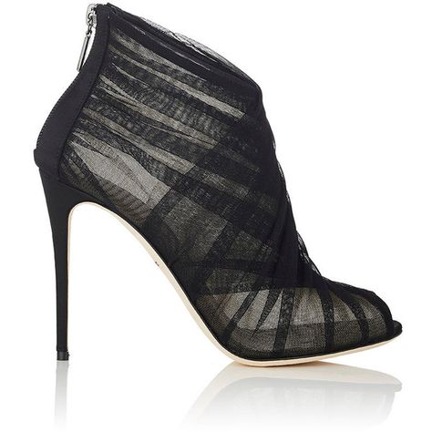 Dolce & Gabbana Women's Tulle Ankle Booties ($1,175) ❤ liked on Polyvore featuring shoes, boots, ankle booties, ankle boots, black, black ankle booties, high heel boots, peep toe bootie, black high heel booties and black boots Open Toe Ankle Boots, Peep Toe Ankle Boots, Short Black Boots, Womens Black Booties, Black High Heel Boots, Booties Ankle Boots, Black Stilettos, Ankle Boots Black, Stiletto Boots