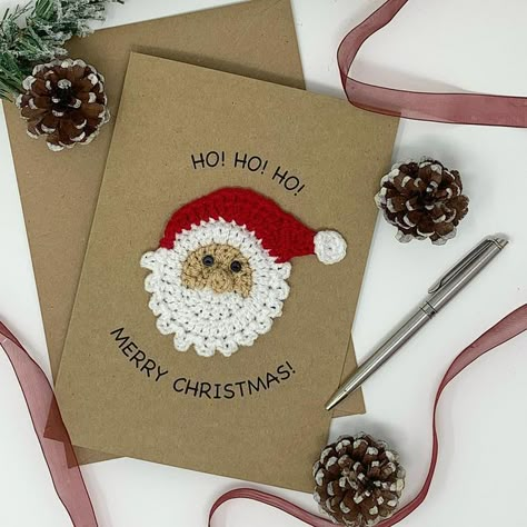 Crochet Christmas Cards, Christmas Card Crochet, Crochet Toys Free, Crochet Xmas, Crochet Christmas Decorations, Crochet Decoration, Christmas Card Crafts, Christmas Crafts Decorations, Diy Crochet Projects