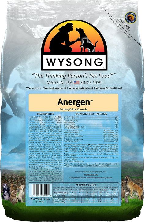 A Lamb-Based Pet Food Formulated For Animals With Allergic Sensitivities High Levels Of Prebiotics, Omega-3S, And Enzymes Lean Proteins With A Low Glycemic Index No Artificial Additives Or Nutrients. Suitable For Cats And Dogs Of All Sizes, Life Stages, And Breeds Wysong Has Been A Leader In Pet Nutrition Since 1979 Pet Nutrition, Barley Grass, Glycemic Index, Animal Nutrition, Rice Bran Oil, Low Glycemic, Life Stages, Soybean Oil, Lean Protein