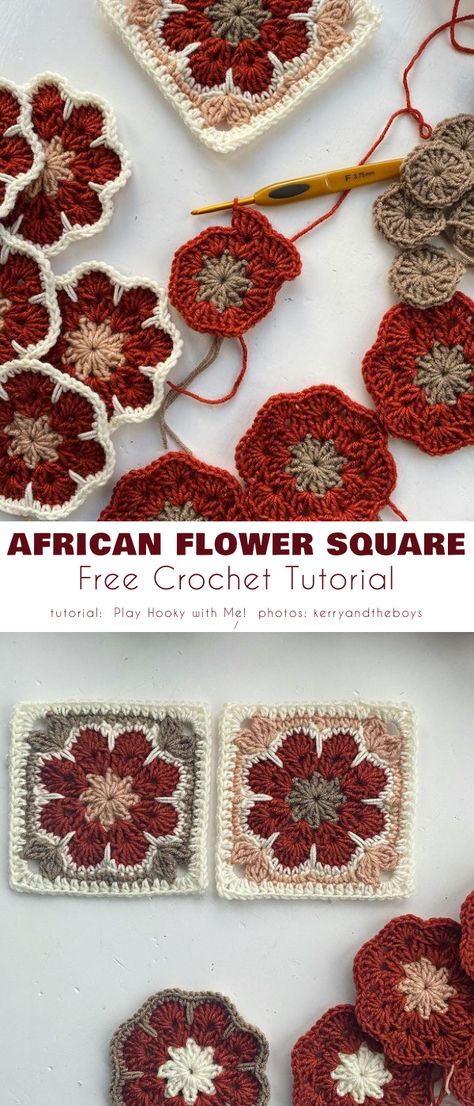 Flower Grammy Square, Grabby Square Sweater, Granny Square Crochet Sweater Layout, Hexagon Flower Crochet Pattern, Pretty Crochet Granny Squares, Crochet Patterns Squares Blanket, Crochet Textile Art, Cottage Style Crochet, Crochet Project Free Pattern