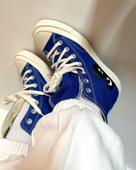 #cdgconverse hashtag on Instagram • Photos and Videos Comme Des Garcons Converse Outfit, Garcons Converse Outfit, Converse Bleu, Converse Cdg, Converse X Comme Des Garcons, Cdg Converse, Converse Comme Des Garcons, Comme Des Garcons Converse, Blue Converse