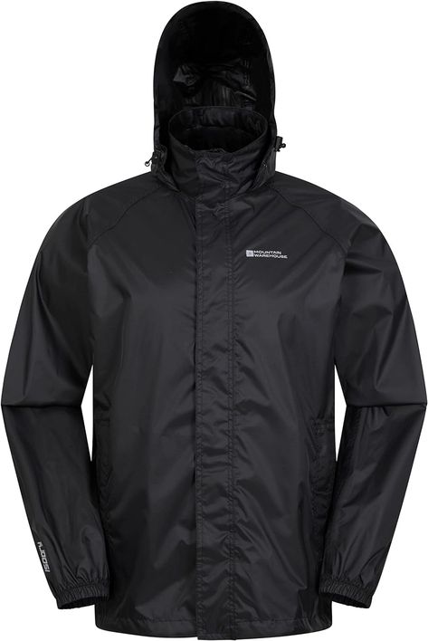 Mountain Warehouse Pakka Mens Waterproof Packable Jacket - IsoDry, Lightweight & Breathable Raincoat with Taped Seams & Packaway Bag - for Spring Summer & Travel Travel Free, Mountain Warehouse, Packable Jacket, Fashion Items, Summer Travel, Fashion Item, Spring Summer, Travel