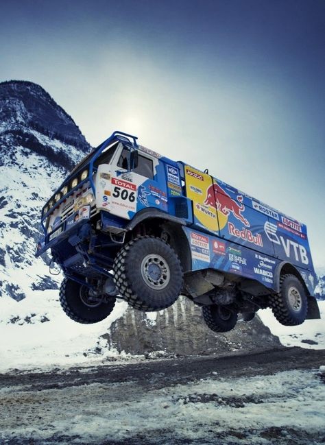 RedBull truck Rally Raid, Paris Dakar, Off Road Racing, Rally Racing, Sport Automobile, Expedition Vehicle, 4x4 Trucks, Offroad Trucks, A Truck