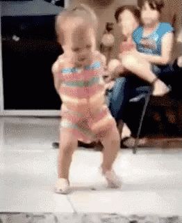 Baby Dancing GIF - Baby Dancing OhYeah - Discover & Share GIFs Funny Baby Memes, Dancing Baby, Dancing Gif, Dance Like This, Baby Memes, Spanish Memes, Funny Video Memes, Baby Gif, New People