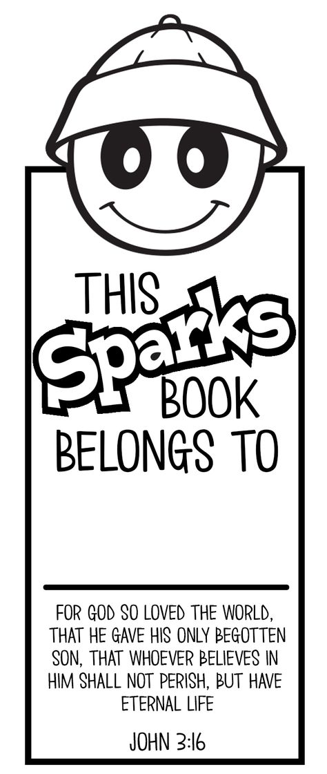 A #AwanaSparks bookmark I made for our Sparks to color the first night of club and to use to save their place in there book! Awana Crafts Sparks, Awana Sparks Printables, Awanas Sparks, Awana Activities, Awana Games, Awana Crafts, Homeschooling First Grade, Awana Sparks, Awana Ideas