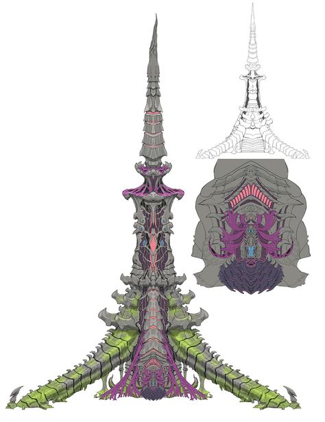 The Tower of Zot Exterior Art - Final Fantasy XIV: Endwalker Art Gallery Final Fantasy Online, Art Final, Crystal Tower, Final Fantasy Xiv, Environment Design, The Tower, Game Artwork, Character Designs, Final Fantasy