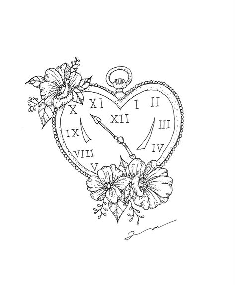 Watch Tattoo, Cute Hand Tattoos, Heart Watch, Watch Tattoos, Tattoo Design Book, Design Book, Echo Park, Tattoo Idea, Lotus Flower Tattoo