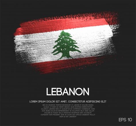 Lebanon Flag Aesthetic, Lebanon Drawing Ideas, Lebanon Independence Day, Lebanon Flag, Information Technology Logo, Flag Tattoo, Brush Paint, Free Overlays, Beirut Lebanon