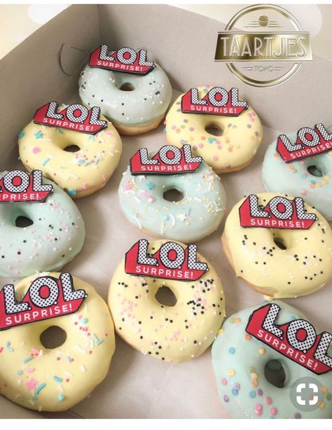 LOL DOUGHNUTS ♠️♠️♠️♠️♠️♠️♠️♠️ Birthday Surprise Gift Ideas, Surprise Gift Ideas, Lol Surprise Cake, Birthday Checklist, Suprise Birthday, Lol Doll Cake, Doll Birthday Cake, Surprise Ideas, 7th Birthday Party Ideas