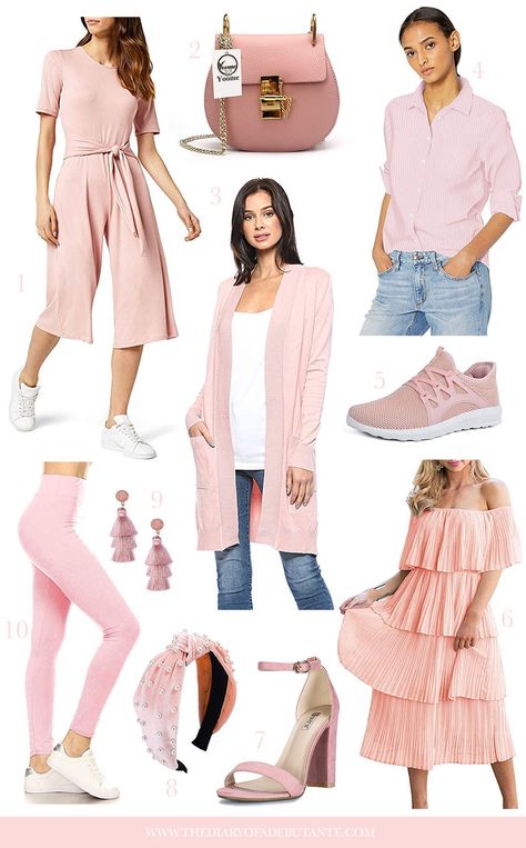 Fall is around the corner, which means it's time to upgrade your fall wardrobe staples! From pink cardigans to pink fashion accessories to pink fall wedding guest dresses (or pink bridesmaid dresses!), popular affordable fashion blogger Stephanie Ziajka rounds up 20 affordable pink fashion finds on Amazon Fashion under $50 in today's post on Diary of a Debutante! Click through to see them all! #pink #fallfashion #amazonfashion #founditonamazon #affordablefashion #lookforless Fall Wardrobe Staples, Outfit Wedding Guest, Florida Fashion, Cute Christmas Outfits, Fall Dress Outfit, Fall Wedding Guest Dress, Pink Bridesmaid Dresses, Cotton Romper, Free Amazon Products