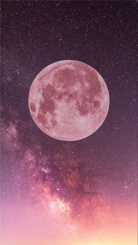 Pink Clouds, Night Sky, Wallpaper Iphone, The Moon, Moon, Wallpapers, Iphone, Stars, Pink