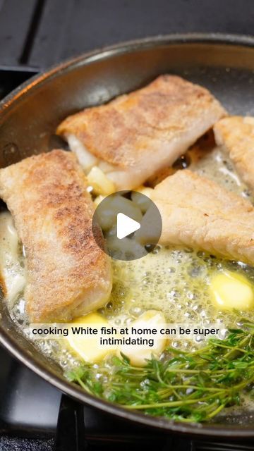 Kelly Scott on Instagram: "3 tips for pan searing white fish 🐠 

Sign up for my newsletter to keep up to date with recipes and cooking techniques! Comment “NEWSLETTER” and I’ll send you a link to your DMs to join my community!

Fish can be intimidating to cook at home, and I get it, it can stick to the pan, be overcooked, undercooked, etc. But if you follow these tips for pan searing white fish, you will be able to cook it with ease, and taste just as good as restaurant fish!

3 tips get the recipe:

Comment “RECIPE” and I’ll DM you the recipe, or follow the below link:

https://kellyscleankitchen.com/2023/10/02/pan-seared-white-fish/

#seafood #cooking #halibut #cod #branzino #seabass" Cooking Halibut, Sea Bass Recipes, Restaurant Fish, Cod Fish Recipes, Seared Fish, Dining Inspiration, Fish Recipes Healthy, Healthy Fish, White Fish