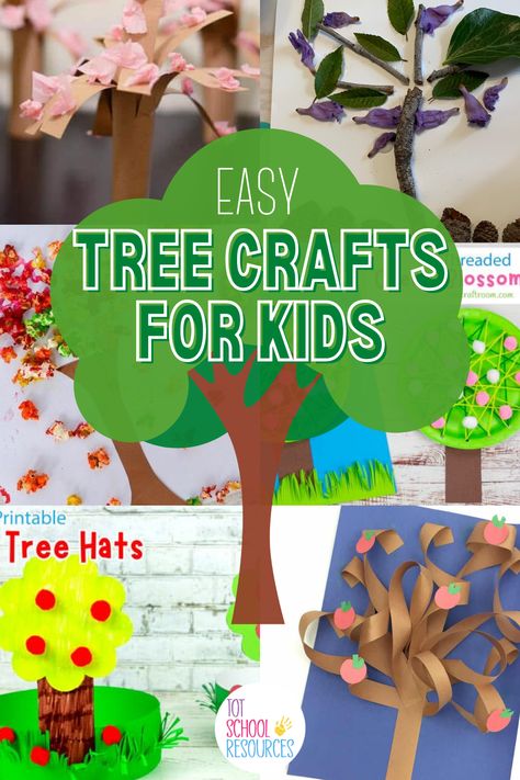 Need a fun tree craft idea for a spring craft, a tree study, or letter t craft? These 15 fun and easy craft ideas are perfect for preschoolers, toddlers, and other young kids. Easy Tree Craft Preschool, Kindergarten Tree Activity, Tree Study Ideas For Preschool, Friendship Tree For Toddlers, Tree Study For Preschool, Trees Unit Preschool, What Grows On Trees Preschool, Plants And Trees Preschool, Creative Curriculum Tree Study Ideas