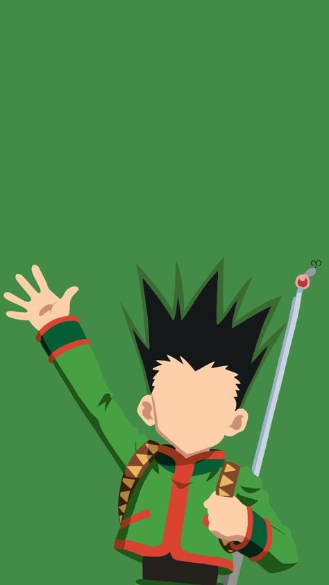 Hunter X Hunter Illustration, Hunter X Hunter Minimalist Wallpaper, Gon Freecss Wallpapers, Faceless Anime, Gon Wallpaper, Gon Hunter X Hunter, Leorio Hxh, Hxh Wallpaper, Gon Hxh