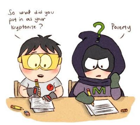 Toolshed(stan) and mysterion(Kenny) Tfbw South Park, South Park Tfbw Fanart, South Park Stenny, Mysterion South Park Fanart, South Park Superheroes, Stenny South Park, Mysterion South Park, South Park Videos, Kenny Mccormick