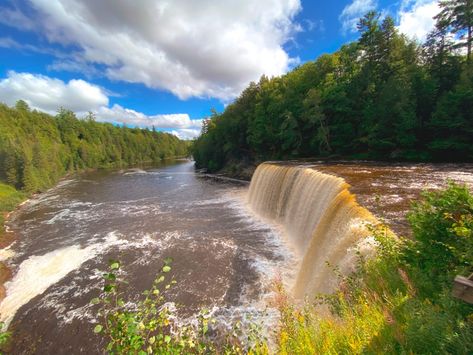 Fall Facts, Sault Ste Marie Michigan, Tahquamenon Falls, Michigan Road Trip, Sault Ste Marie, Leaves Changing Color, Refreshing Water, Largest Waterfall, Michigan Travel