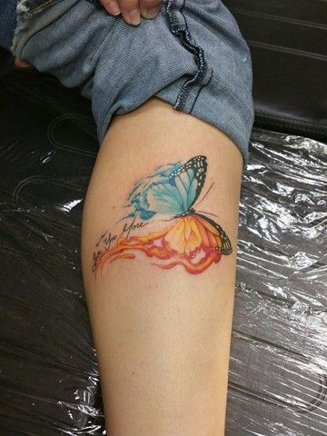 Phoenix And Butterfly Tattoo, Phoenix Butterfly Tattoo, Fire And Water Aesthetic, Flower On Fire Tattoo, Butterfly On Fire Tattoo, Fire Butterfly Tattoo, Fire And Water Tattoo, Phoenix Butterfly, Water Butterfly