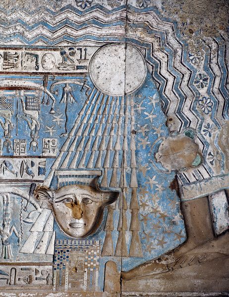 Astronomical Ceiling, Hathor Temple, Goddess Nut, Dendera Temple, Sky Goddess, Starověký Egypt, Architecture Antique, Mural Paintings, Egyptian Artifacts