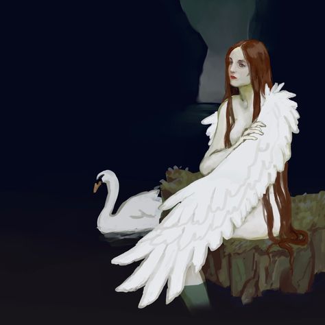 Swan Goddess, Swan Maiden, European Mythology, Dragon Cave, Earth Magic, Fantasy Stuff, Swan Queen, What Lies Beneath, Fairytale Illustration