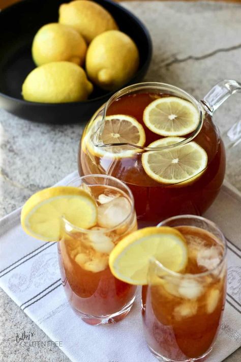 Lemon Tea on Ice with Raw Honey and Fresh Lemon Juice Ice Lemon Tea, Nightshade Free Recipes, Nut Free Recipes, Lemon Coconut, Healthy Gluten Free Recipes, Sugary Drinks, Healthy Food Delivery, Grain Free Recipes, Lemon Tea