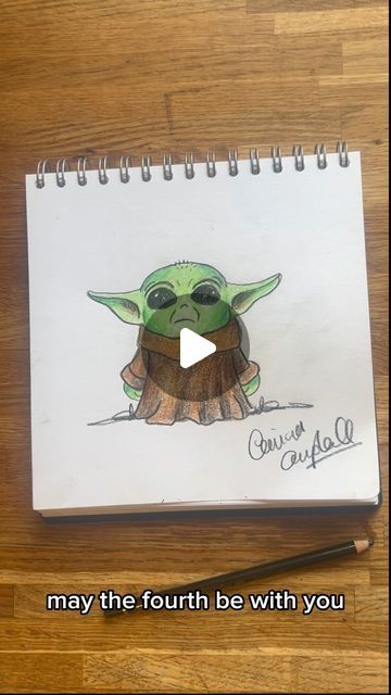 Corrina Campbell on Instagram: "If you know you know….so let’s draw #babyyoda ✏️ 

Things to remember:

1. The ears are larger nearer the head and are almost horizontal.  When colouring make the inside slightly darker to create depth.

2. Take your time with the face, the main thing to think about is making the eyes big and the nose small

3. Add two small ‘light spots’ in the eyes.  I’ll do a close up in my stories so you can see it a bit better. The outside light spot is bigger than the inside 👀 

If you have any more #starwars requests just let me know 👇🏼

#corrinasclassroom #howtodraw #maythe4thbewithyou #starwarsfan #starwarsfanart #yoda #artforkids #mumsofinstagram #learntodraw" How To Draw Baby Yoda, Yoda Drawing, Outside Light, May The 4th Be With You, Baby Drawing, Things To Remember, Light Spots, Star Wars Fan Art, Take Your Time